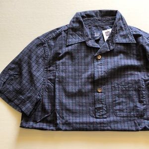 Gap Men’s short-sleeved pullover plaid shirts